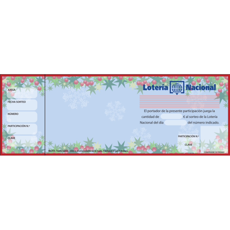 Modelo Motivos Navideños - Participación con Matriz  4 Por Hoja