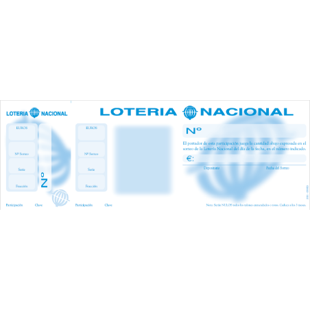 Modelo Bombo - Participación con Matriz  4 Por Hoja