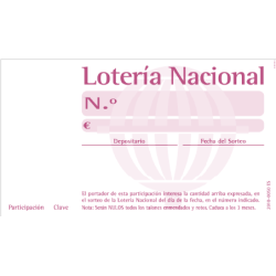 Modelo Bombo - Participación sin Matriz 10 POR HOJA