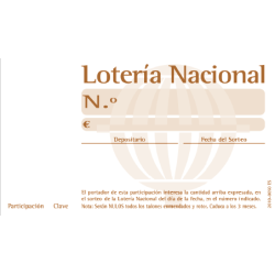 Modelo Bombo - Participación sin Matriz 10 POR HOJA
