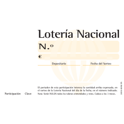 Modelo Bombo - Participación sin Matriz 10 POR HOJA